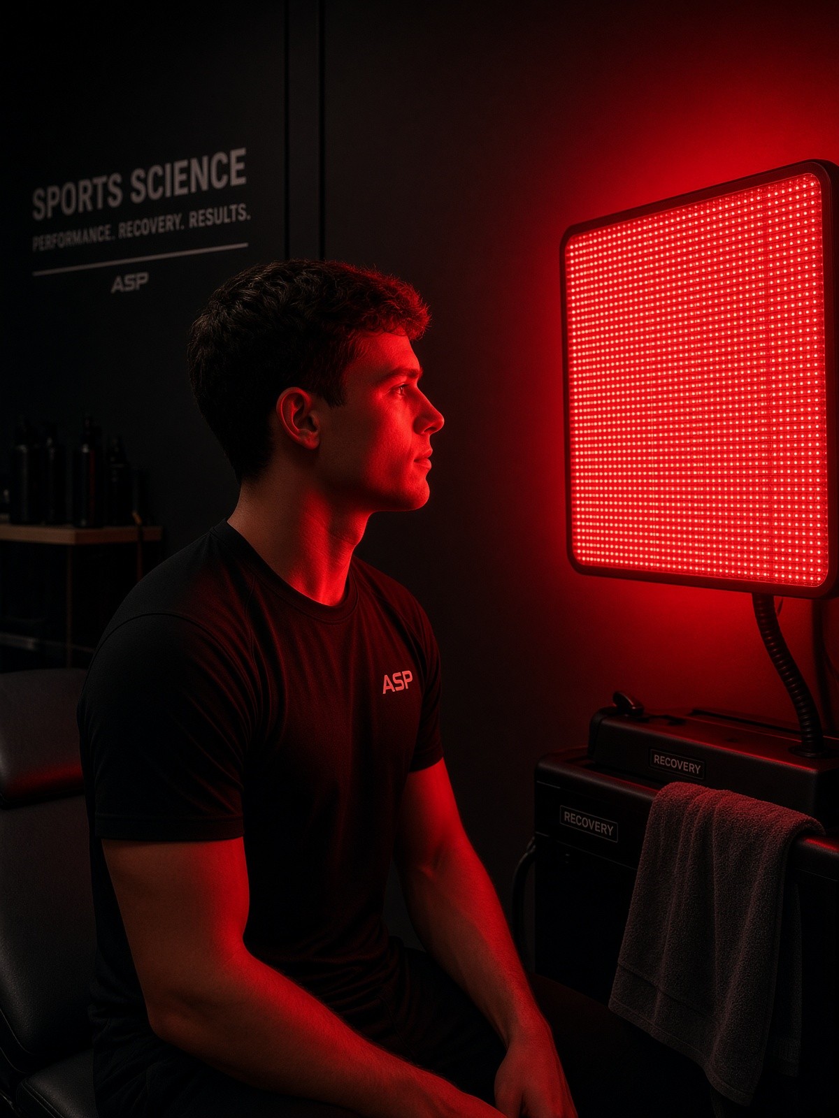 Red-light therapy in the ASP Recovery Lounge